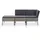 vidaXL Garten-Lounge-Set grau 48962