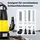 Wiltec Schmutzwasserpumpe 8000 l/h 400 W, max. Förderhöhe 5 m, Fremdkörper bis Ø 35 mm