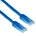 Blue 10 meter LSZH U/UTP CAT6A patch cable with RJ45 connectors
