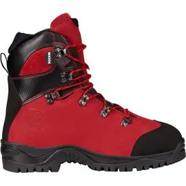 KOX Schnittschutzstiefel / Schnittschutzschuhe DUE Rot Größe 41 | S7L | Forst | Atmungsaktive Polsterung | Wasserdicht - Rot - 41