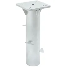 vidaXL Bodenhülse Für Sonnenschirm Silbern 16x16x39,5 Cm Stahl Vidaxl