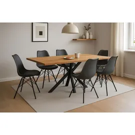 sam möbel gmbh Salvador 200 x 77 x 100 cm Eiche geölt/beige