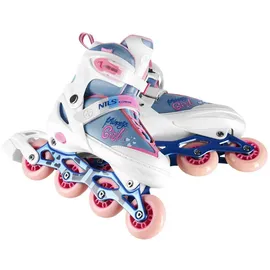 Nils Extreme Freizeit verstellbare Rollschuhe Nils Extreme Prinzessin Na18168A rosa|BLAU|WEISS (39-42)