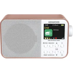 KENWOOD CR-M30DAB-R Tragbares Radio, DAB+ / UKW, DAB+, FM, Bluetooth, Roségold/Weiß