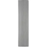KAISER plastic® Akustikpaneele aus Filz | Farbe: weiß/schwarz | Wandpaneele im Format 240 x 60 cm | Lamellenwand auß Filz | moderne Wandverkleidung (Handmuster)