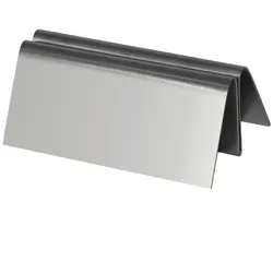 Gastronoble Olympia Menühalter | Edelstahl | breite Basis | A4 | 10 Halter