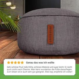 Green Bean Sitzsack-Hocker, Dunkelgrau