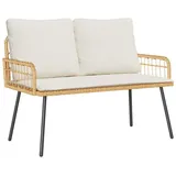 vidaXL Gartenbank 114 x 64 x 78 cm Braun