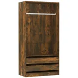 vidaXL Kleiderschrank Räuchereiche 100x50x200 cm Holzwerkstoff