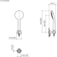 Dornbracht Schlauchbrausegarnitur, FlowReduce, 27805625-000010, Farbe: Chrom