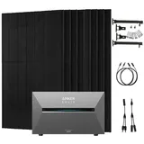 Anker SOLIX 4000W Balkonkraftwerk + Solarbank 3 Pro, 8×500W Module  mit Halterung für Flachdach