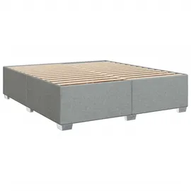 vidaXL Boxspringbett 180 x 200 cm Hellgrau