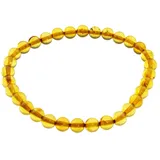 Ostsee-Schmuck Armband Kugel 6 mm braun 19 cm