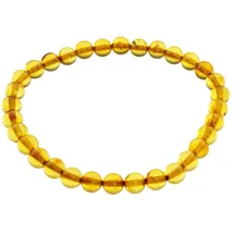 Ostsee-Schmuck Armband Kugel 6 mm braun 19 cm