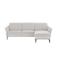 Ecksofa  New York , creme , Maße (cm): B: 251 H: 85 T: 179.0
