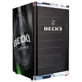 CUBES HC 283 E BECK'S Getränkekühlschrank (115 l, 845 mm hoch, Schwarz)