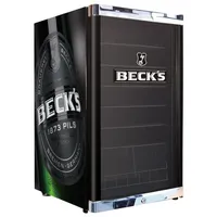 CUBES HC 283 E BECK'S Getränkekühlschrank (115 l, 845 mm hoch, Schwarz)
