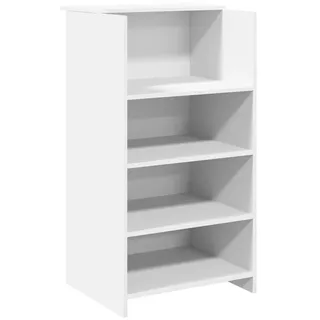 vidaXL Empfangstresen Weiß 55x50x103,5 cm Holzwerkstoff