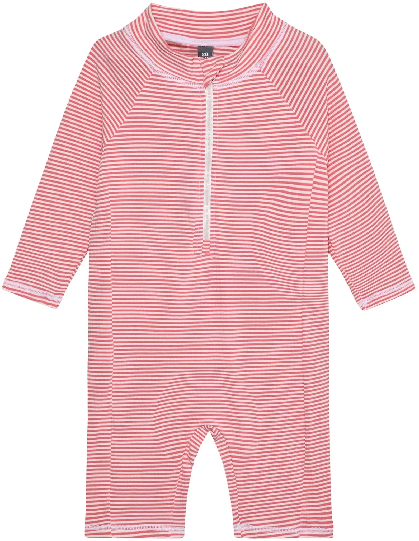 Colorkids Schwimmanzug mit UV-Schutz Ringel, pink | natur, 86