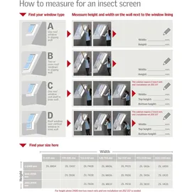 VELUX Insektenschutzrollo ZIL MK10 160 x 78 cm Schwarz