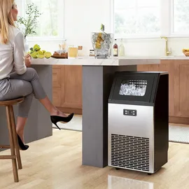 Homcom HOMCOM-Kommerzielle Eiswürfelmaschine-39cm x 37cm x 80cm