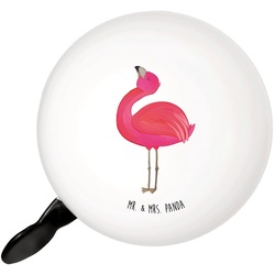 Mr. & Mrs. Panda Fahrradklingel Flamingo stolz – Weiß – Geschenk, Fahrrad, Laut, Selbstliebe, zufried, (1-tlg) weiß