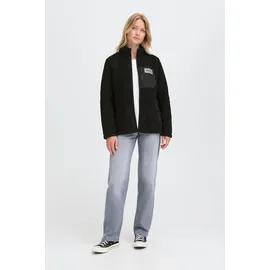Oxmo Plüschjacke Damen Schwarz S