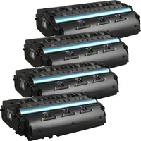 Ampertec 4 Kompatible Toner ersetzt Ricoh 407246 Multipack schwarz