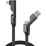 4smarts 541457, 1,5 m, USB A, USB C, Graphit