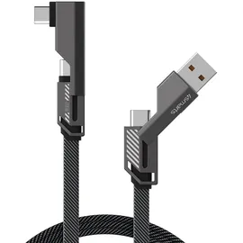 4smarts 541457, 1,5 m, USB A, USB C, Graphit