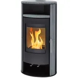 H&M Kaminofen Basic 2.0 schwarz Naturstein Schwedenofen Speicherkamin Ofen Kamin