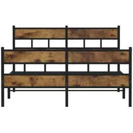 vidaXL Metallbett 140 x 200 cm Braun