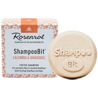 Rosenrot Festes ShampooBit® - Calendula-Ghassoul 60g