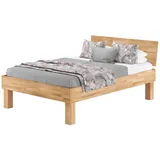 Erst-Holz Hohes Seniorenbett 140 x 220 cm Buche Massiv Doppelbett in Überlänge Modell 81 ohne Zubehör