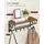 VASAGLE Wandgarderobe LCR12BX braun Metall 5 Haken 66,0 x 27,0 cm