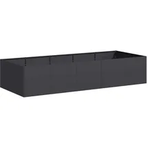 vidaXL Pflanzgefäß 200 x 80 x 40 cm Schwarz