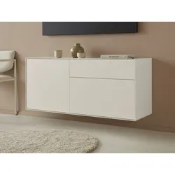 Lowboard "Essentials", grau (warmgrau), B:127cm H:56cm T:42cm, MDF, LEGER HOME BY LENA GERCKE, Sideboards, Breite: 127 cm, MDF lackiert, Push-to-open-Funktion