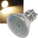 ChiliTec LED Strahler GU10 'H55 SMD', 120°, 230V/5W, 400lm, 3000k Warmweiß