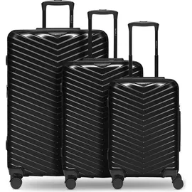 Redolz Essentials 18 Koffer-Set 3-tlg. schwarz/metallic black