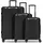 Redolz Essentials 18 Koffer-Set 3-tlg. schwarz/metallic black