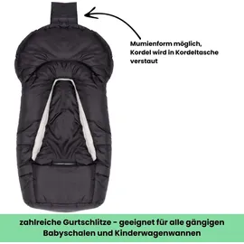 fillikid Winterfußsack Eco SMALL Gr. 0 Exklusiv | Schwarz