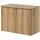 [en.casa] Waschbeckenunterschrank Skelbolu 80 x 60 x 40 cm Beige