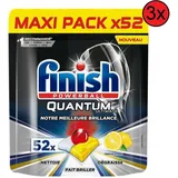 FINISH Spülmaschinentabs Reinigungsmittel für Spülmaschine Tabs Pflege Spülmaschinentabs (für Glas, Geschirr-Dekor und Silberbesteck, [156-St. Tabs mit wasserlösliche Folie, ohne Plastik Caps Spültabs Geschirrspültabs für Reinigung Fettlösekraft Glanz mit Schutzschild)