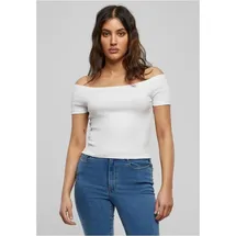 URBAN CLASSICS Ladies Off Shoulder Rib Tee
