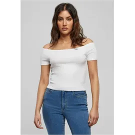 URBAN CLASSICS Ladies Off Shoulder Rib Tee