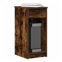 vidaXL Computerschrank mit Schublade Räuchereiche 35x45x77 cm