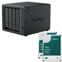 Synology DiskStation DS423+ 4 Einschübe NAS-Server Leergehäuse (DS423+) +  12 TB Synology Plus (2x 6TB)