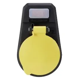 Sygonix SY-4673756 Schaltbare Zwischensteckdose mit Schalter am Gerät 1polig Schwarz, Gelb