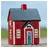 ib laursen Lichthaus VISBY Rot/Blau 17 cm