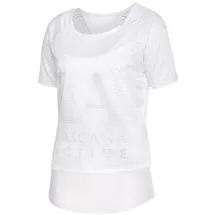 LASCANA Funktionsshirt 2 in 1 T-Shirt im Layer-Design Weiß L